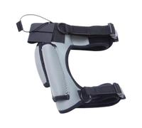 zeryor Soporte de neopreno para cuchillos de buceo, correa elástica ajustable para el muslo con 2 bolsillos para buceo, esnórquel, rafting, pesca, senderismo, barco (gris)