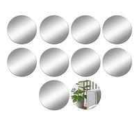 ZESABGE 5 Piezas Espejos Acrílicos Redondos Autoadhesivos 15cm Azulejos de Espejo Extraíbles Autoadhesivos,Espejos Decorativos de Pared para Baño,Dormitorio,Sala de Estar,Decoración del Hogar