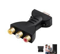Zescyha Adaptador HDMI a RCA, Convertidor HDMI a AV, HDM Macho a 3RCA Hembra Rojo Blanco Amarillo, Conector Compatible con TV Consolas de Videojuegos PC Reproductores DVD Proyectores 1080P