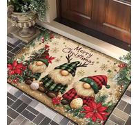 ZesGlyxyr Navideño Felpudo,Navidad Antideslizante Felpudo, Alfombra Entrada, Decorativo Navidad Alfombra, Navidads Tapete de Puerta para Salón Baño Cocina, Welcome Felpudos de Puerta-A