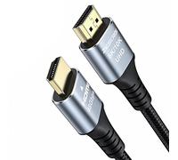ZESKRIS 2m Cable HDMI 2.1, 4K a 120Hz/144Hz, 8K a 60Hz, eARC HDR10 HDCP2.2 2.3 cables HDMI para laptop, monitor, PS5, PS4, Xbox One, 8K UHD TV