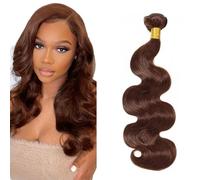 Zeslaerr Human Hair Bundles Sew in Bundles Human Hair Extensiones Cabello Humano Hair Black Body Wave Unprocessed Virgin Low Tangle Minimal Smell For Women 1 Bundle 12 Inch