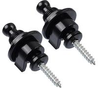 ZESLIV 2 botones de metal para correa de guitarra con tornillos de fijación, 23 x 50 mm