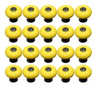 ZESLIV 20 pomos de armario para cajonera, 26 mm, color amarillo, de cerámica, para cajones y armarios