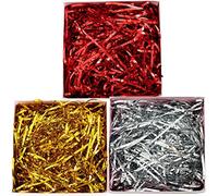 ZESLIV 200 gramos de papel triturado, papel de rafia, brillante, confeti para cajas de regalo, manualidades, cesta de Pascua, relleno de cesta.