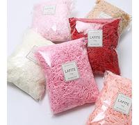 ZESLIV 200 gramos de papel triturado, papel de rafia, confeti para cajas de regalo, manualidades, cesta de Pascua, relleno de cesta.