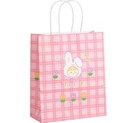 ZESLIV 30 bolsas de papel de estraza, bolsas de regalo, bolsas de transporte, bolsas de papel con lazo, bolsas de papel con asa, bolsas de caramelos para envolver regalos