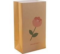 ZESLIV 30 unidades de bolsas de papel kraft bolsas de regalo bolsas de regalo bolsas de papel con pegatinas, bolsas de papel de flores, bolsas de caramelos para envolver regalos
