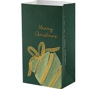 ZESLIV 30 unidades de bolsas de papel kraft bolsas de regalo bolsas de regalo bolsas de papel con pegatinas, bolsas de papel de regalo regalo de Navidad bolsas de caramelos para envolver regalos