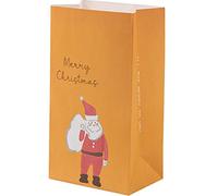 ZESLIV 30 unidades de bolsas de papel kraft bolsas de regalo bolsas de regalo bolsas de papel con pegatinas, bolsas de papel de regalo regalo de Navidad bolsas de caramelos para envolver regalos