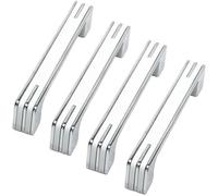 ZESLIV 4 tiradores modernos para muebles, distancia entre orificios de 320 mm, tiradores para armarios de cocina, tiradores de barra de aleación de zinc, tiradores blancos para muebles