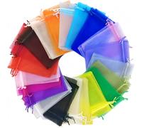 ZESLIV 50 bolsas de organza para bodas, joyas, color champán, 13 x 18 cm, bolsa de regalo