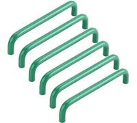 ZESLIV 6 piezas de tiradores para muebles, tiradores de armario de cocina de aluminio, distancia entre agujeros de 320mm, tiradores de barra verdes con tornillos para armario de dormitorio infantil