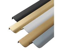 ZESLIV 6 tiradores ocultos para muebles, tiradores invisibles de aluminio, distancia entre orificios de 160 mm, color bronce, tiradores de cocina, tiradores de cajones para armario, puerta, cajones