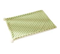 ZESLIV Manta para perros y gatos, mullida, 50 x 35 cm, manta de franela para perros y gatos, color verde