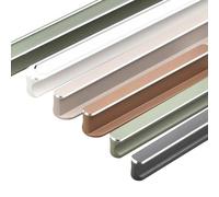 ZESLIV Tiradores de barra para muebles (4 unidades, aluminio, distancia entre orificios de 96 mm), color verde