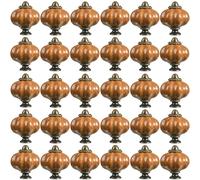 ZESLIV Tiradores para muebles (30 unidades, 33 mm), color marrón claro