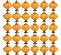 ZESLIV Tiradores para muebles (30 unidades, 33 mm), color naranja