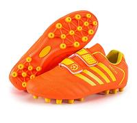 ZESLIV Zapatillas de fútbol para niños, zapatillas de fútbol para niños, zapatillas de deporte para exteriores, antideslizantes, con cierre de velcro