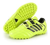 ZESLIV Zapatillas de fútbol para niños, zapatillas de fútbol para niños, zapatillas de deporte para exteriores, antideslizantes, con cierre de velcro