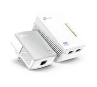 Zestaw 2 transmiterów siec AV600 / 500Mbps z pkt.dost WiFi N300 TP-LINK 1X10/100 TL-WPA4220 KIT (Powerline 2szt. w kpl)