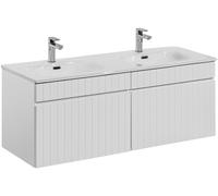 Zestaw Comad Iconic White szafki 60 cm i 60 cm i umywalka meblowa 120 cm podwójna biały SET ICW-SKY 120 CM
