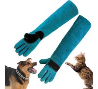 ZESTEFY Guante A Prueba De Mordeduras, 60cm Anti-Mordidas Guantes, Duraderos Guantes De Trabajo Para Manejo Animales Para Jardinería, Perro/Gatos/Aves/Serpientes/Lagarto/Halcón/Reptil (60cm)