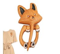 Zestivra Alfiler de solapa | Corpiño con un patrón de animales,linda horquilla de madera para animales - para llevar en chaqueta suéter, bufanda chal cuello así como en banquete y fiesta