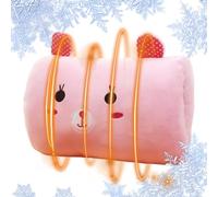 Zestivra Almohada de mano - Calentador de manos con forma de conejo de felpa | Almohadas de invierno para niños, aula, viajes, escuela, hogar, invierno, actividades frías al aire libre, 11.8 x 7.8 x