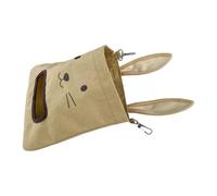 Zestivra Bunny Hay Bag,Dispensador de heno colgante para animales pequeños - Accesorio de jaula para animales de compañía Hamsters Chinchillas y Conejos