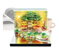Zestivra Calendario 3D 2026, Escultura De Papel 3D Almanaque, Libreta De Apuntes Con Diseño De Árbol Con Flores Y Hojas Arrancables, Para Aula, Escuela, Desplazamiento, Entrenamiento, Navidad,