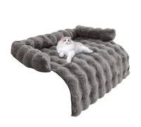 Zestivra Cama para Perro para sofá, de sofá con Borde Elevado, tapete de Felpa para Perro, para Sala de Estar, Dormitorio, guardería, apartamento, área de Juegos, relajación Interior, sueño