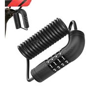 Zestivra Candado antirrobo para casco de motocicleta - Accesorio ligero retráctil antirrobo para bicicleta, candado para casco, para desplazamientos por ciudad, montaña, viajes, exteriores, escuela