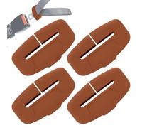 Zestivra Cubre Hebilla de Cinturón de Seguridad de Asiento de Coche - 4 Piezas Protector Reutilizable Antirrayaduras,Protector de Hebilla de Cinturón | Para Automóvil SUV Taller Autocaravana Y