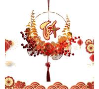 Zestivra de de Primavera - Decoración vietnamita de Año Nuevo en Oro Rojo, Año Nuevo Lunar como decoración de Pared | Decoración del hogar para y Celebraciones