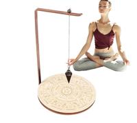 Zestivra De Exhibición De De Péndulo Giratorio - Organizador De Brujas, Estante Mágico De Madera para Adornos De Brujas | Accesorios Espirituales para Rituales Y Magia De Adivinación De