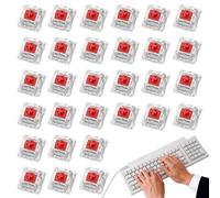 Zestivra Eje De Teclado Mecánico - Piezas De Repuesto para Interruptor De Eje Transversal, Juego De Bricolaje De 30 Piezas para De Teclado, Mecánicos Precisos para Entradas De
