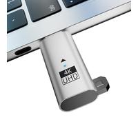 Zestivra Emulador De Monitor Virtual - Adaptador USB C, Dispositivo De Trucos De Pantalla, Herramienta De Falsificación De Pantalla | Módulo De Iluminación Integrado, Extensión Multipantalla Para