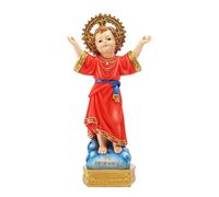 Zestivra Estatua Divino Niño Jesús en Resina - Figura Religiosa Altura 20,3 cm, Decoración Católica para Hogar y Altar | Don Espiritual para Bautizos, Comuniones y Ocasiones Sagradas