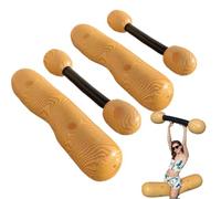 Zestivra Floating Row Juguetes | Log de batalla ventilado Rafts Piscina Floats - 4 piezas Piscina Juguetes inflables de agua flotante grano de madera partido flotante Deportes acuáticos Juego