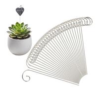 Zestivra Ganchos para etiquetas plantas,30 piezas de acero inoxidable deformado a prueba de óxido - Ganchos marcadores de etiquetas para plantas,Para Cestas Flores, Comederos de Aves, Campanillas
