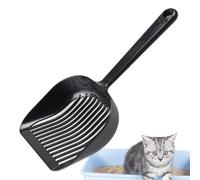 Zestivra Kitty Litter Scooper, Pala para para Gatos, Pala Profunda extendida, colador de Caca con Mango Largo, Mango Antideslizante y diseño ergonómico, Apertura Dorada con 5 mm de Distancia