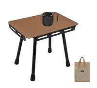 Zestivra Outdoor Plegable Table - Camping Mesas, Beach Table | Lightweight Plegable Superficies for Hiking Adventures, Fishing Trips, Travel Picnics, Portable Meal Station for Outdoor Activities