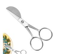 Zestivra Tijeras de alfombra,Tijeras de hoja de acero inoxidable con pico de pato puntiagudo de 4,72 pulgadas - Tijeras de alfombra con mango escalonado ergonómicamente curvado para moqueta tufada