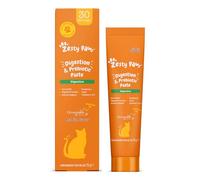 Zesty Paws Cat Digestion and Prebiótic Paste | Gut Health | Digestive Function | Inmune Support | Algal Oil | OmegaVie | Postbiotics | Inulin | L-Theanine | Vitamins C & E | Real Fish Flavor | 75 g