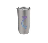 Zeta minúscula - Sexta letra del alfabeto griego Vaso térmico de acero inoxidable de doble pared