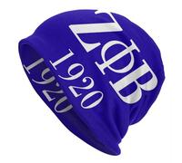 Zeta Phi Beta Logo de la Hermandad Gorro Gorro de Invierno Sombrero de Punto Femme Hip Hop Outdoor Letra Griega 1920 Skullies Gorros