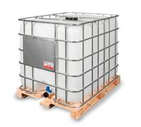 ZETA TRADES Depósito IBC 1000Litros Blanco | Palé Madera, Apilable y Seguro