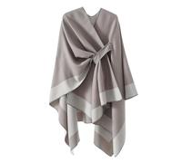 Zetieny Poncho Mujeres Chales y Abrigos Delanteros Floral Elegante Cape del Estilo de Retro Chales Calientes