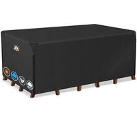 Zettum 190 x 140 x 73 CM Funda para Muebles de Jardín, Impermeable Funda Mesa 600D Oxford en Revestimiento de PU, Tela Protector para Rectangular Mesa Anti Viento Cubierta Mesa Anti-UV